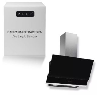 Campana Extractora a Pared Acero Inoxidable y Cristal Templado 60 Cm Con Control Digital Con Wifi