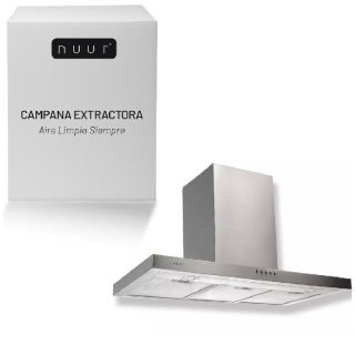 Campana Extractora a Pared Acero Inoxidable 90 Cm