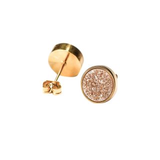 Juego de Joyería  con Piedra drusa de Cuarzo