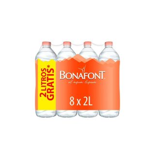 Agua Natural Bonafont 8 Pzas De 2 L