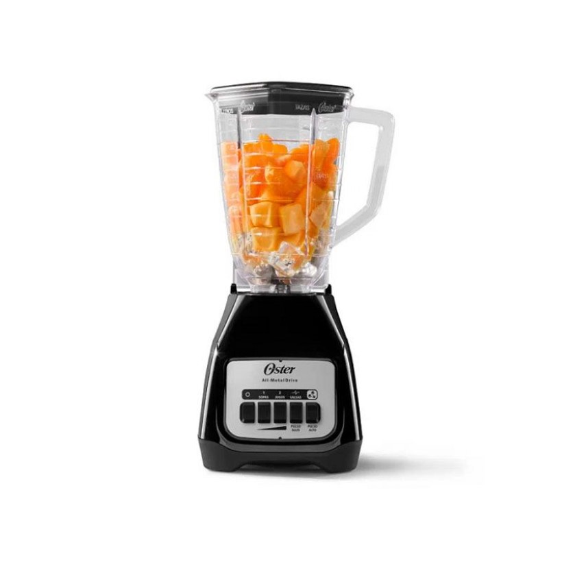 Licuadora Kaliman Vaso Plástico Negra Botones