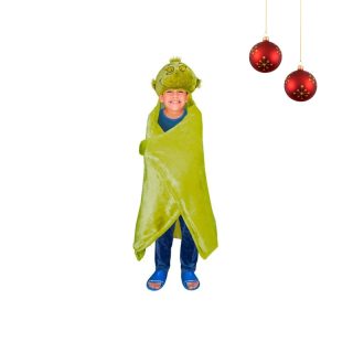Frazada con Capucha Grinch Verde 1 pza