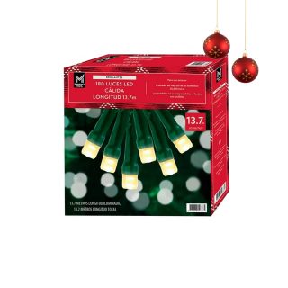 180 Luces Led Cálida Members Mark 13.7 m