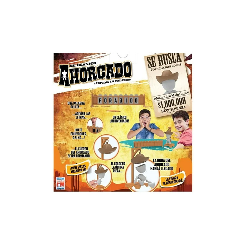 Juego de Mesa Ahorcado Fotorama Charro del Viejo Oeste - Image 2