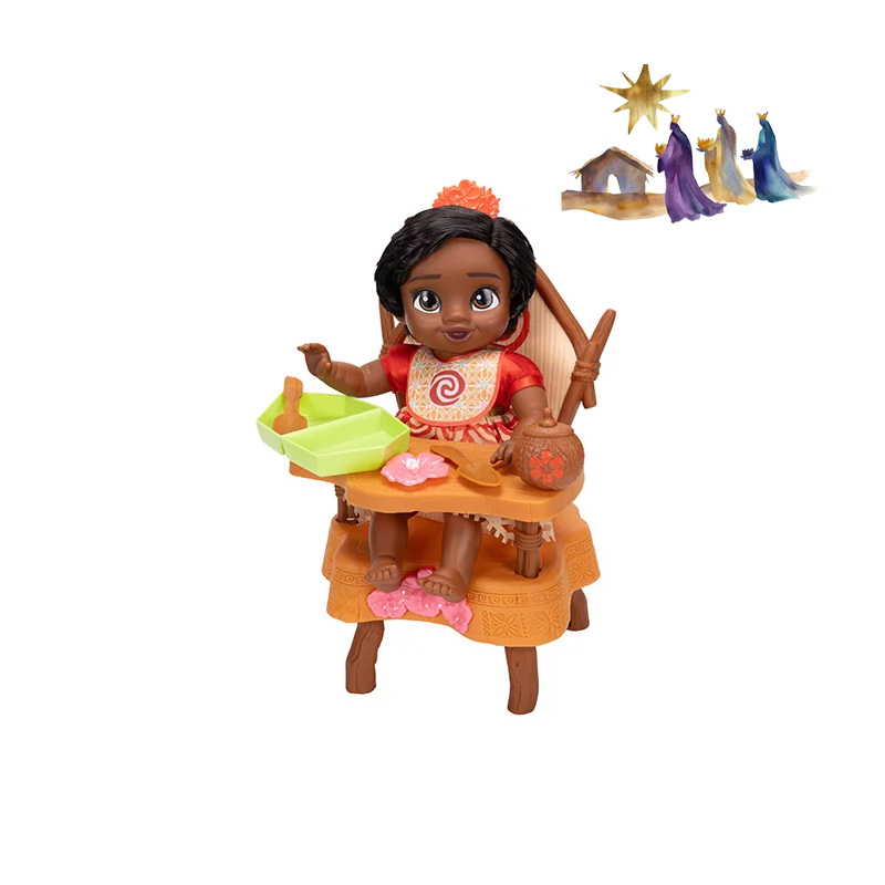 Disney Princesas Bebé con Silla Alta y Accesorios, Moana