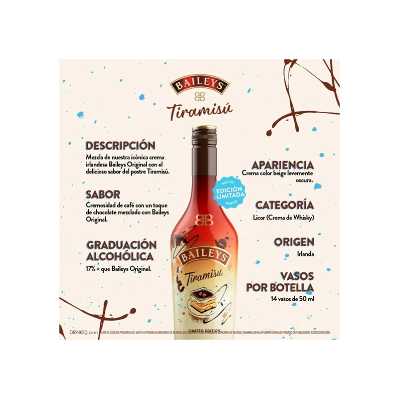 Crema De Whisky Baileys Tiramisú 700 ml - Image 4
