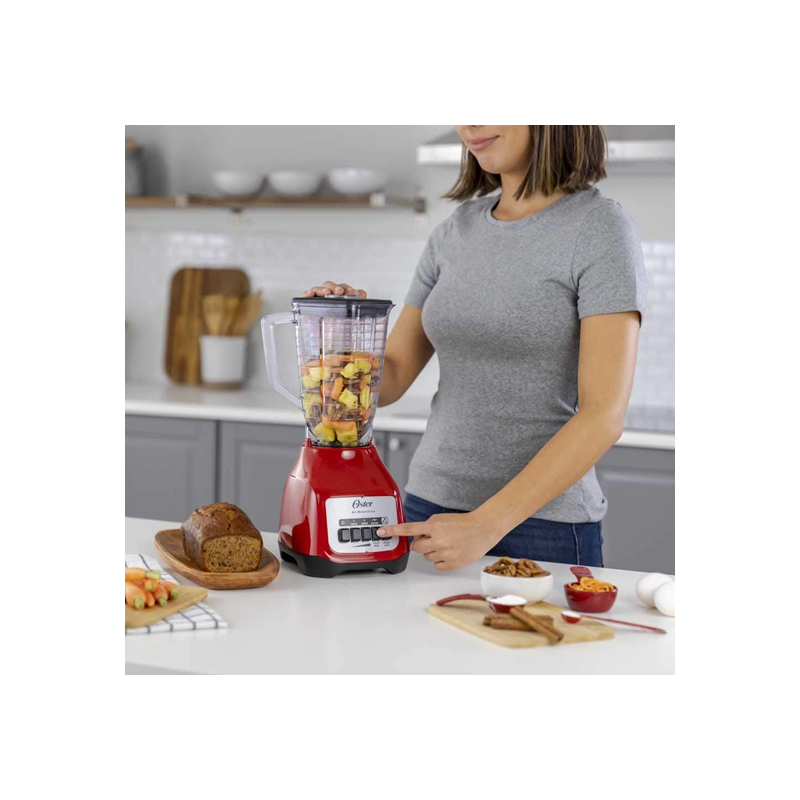 Licuadora Kaliman Vaso Plàstico Roja Botones - Image 2