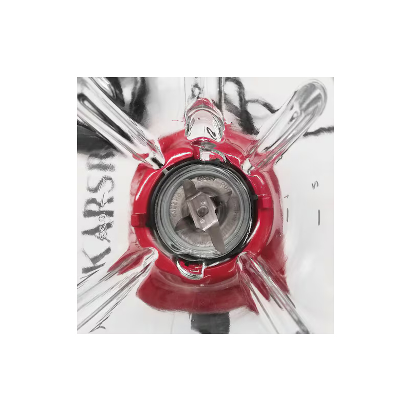 Licuadora Kaliman Vaso Vidrio Roja Rotary - Image 3