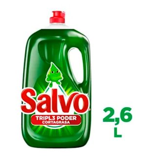 Lavatrastes Líquido Salvo Total Limón 2.6 l