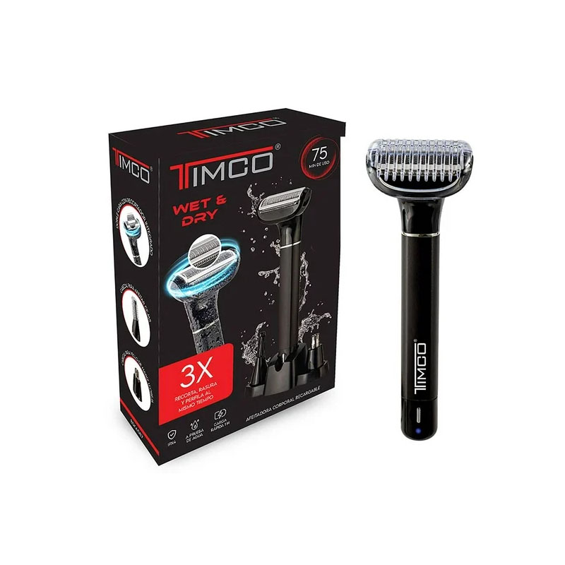 Afeitadora Corporal Timco Wet y Dry Recargable - Image 2
