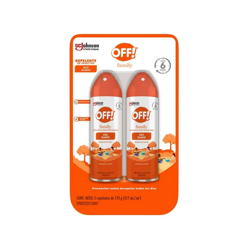 Repelente de insectos OFF 2 Pack 340ml