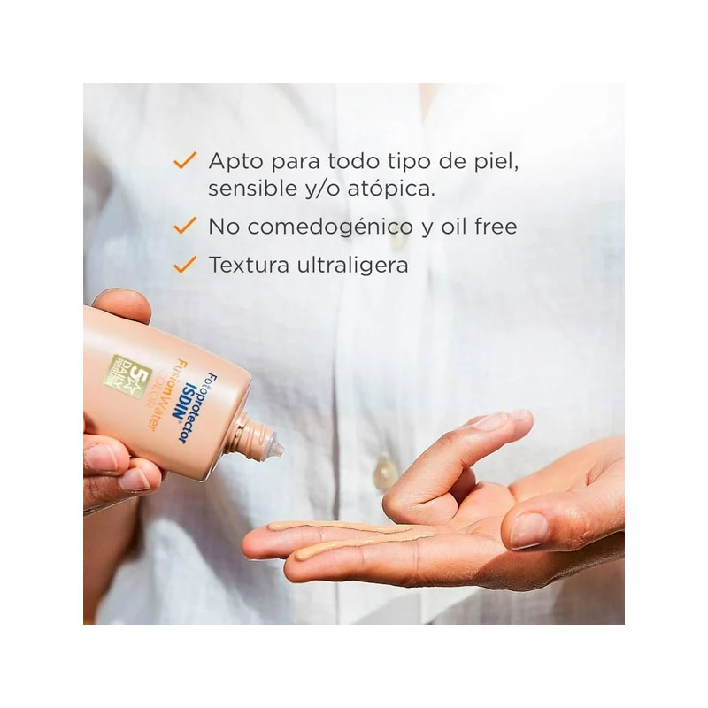 Fotoprotector ISDIN Fusion Water Color con FPS 50 2 pzas de 50 ml