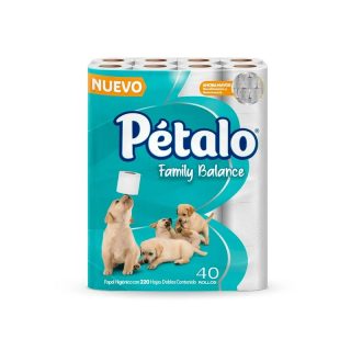 Papel Higiénico Petalo Family Balance 40 Rollos