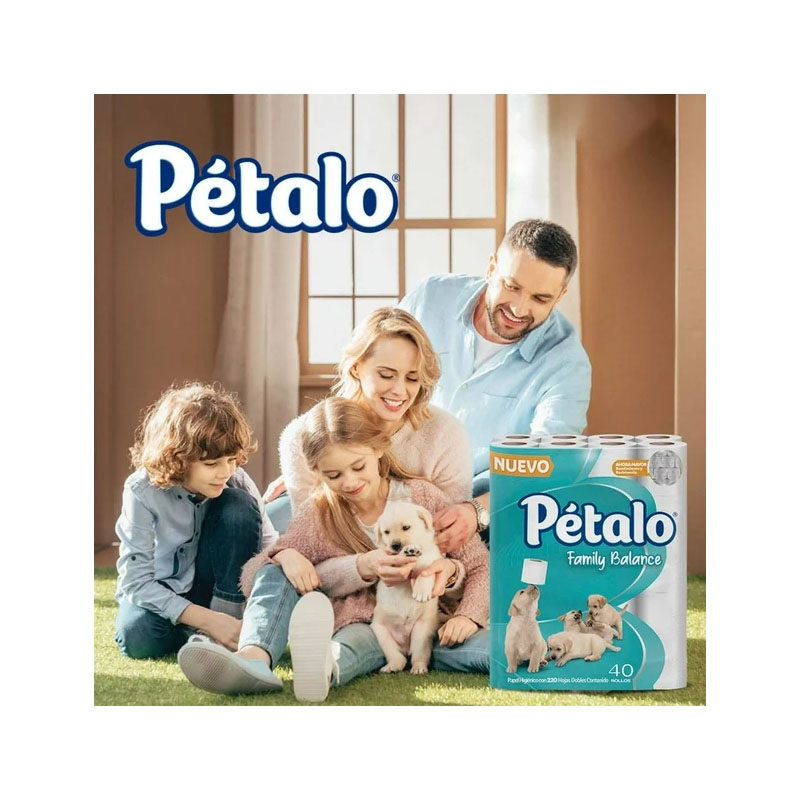 Papel Higiénico Petalo Family Balance 40 Rollos - Image 3