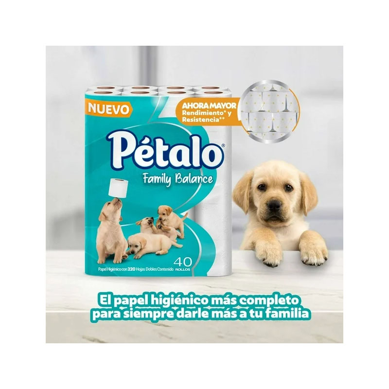 Papel Higiénico Petalo Family Balance 40 Rollos - Image 4
