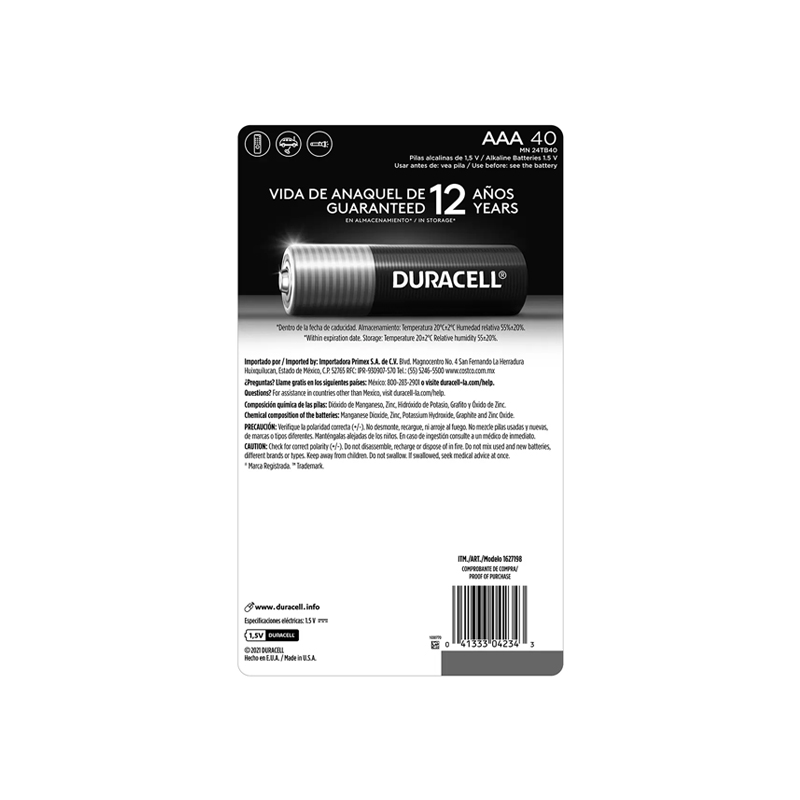 Duracell Pilas AAA Power Boost de 40 piezas - Image 3
