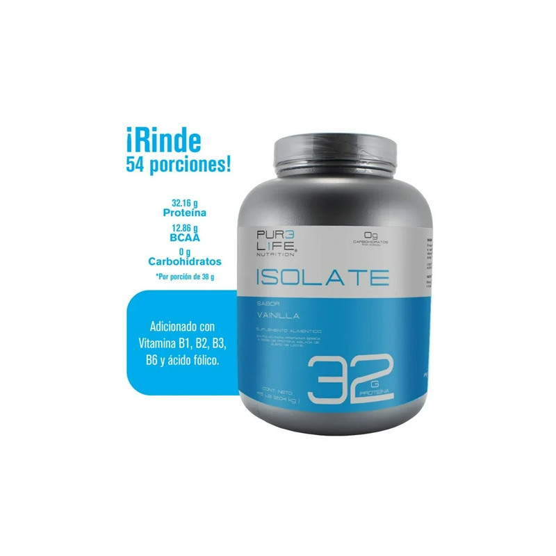 Proteína en Polvo PUR3 L1FE Sabor Vainilla 2.04 kg - Image 2