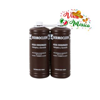Agua Oxigenada Dermocleen 2 pzas de 960 ml