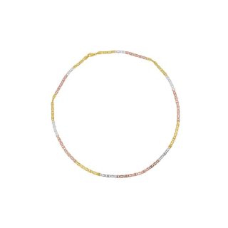 Cadena horoz valentina 60cm chapa 18k florentina