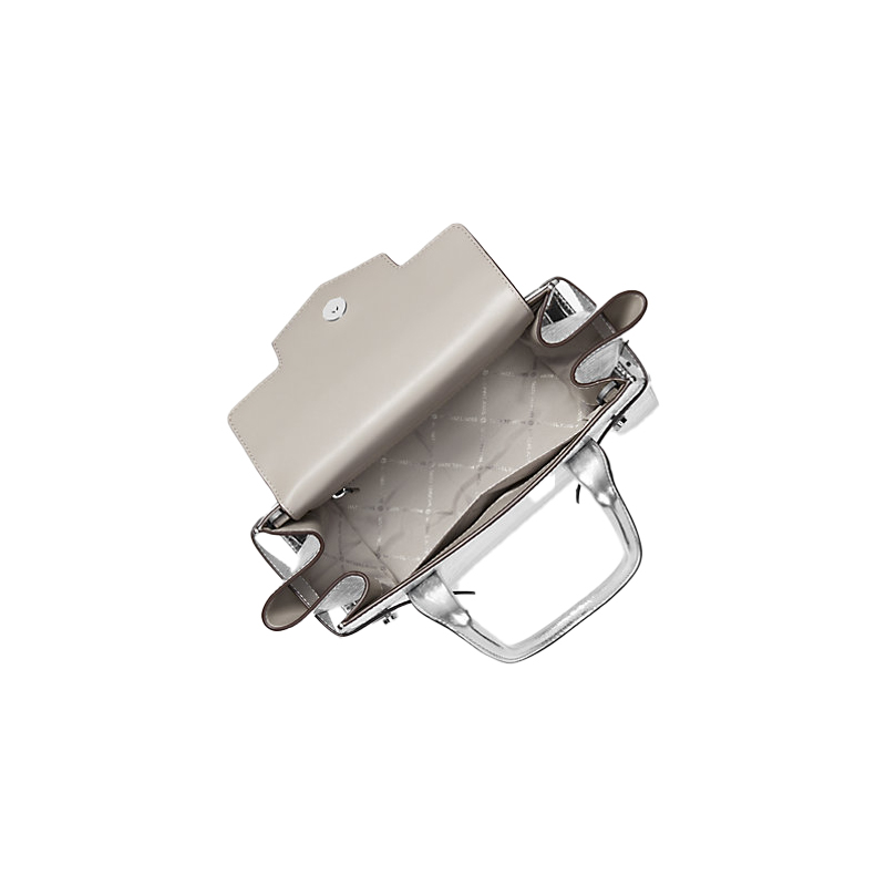 Bolso satchel mediano Carmen metalizado - Image 2