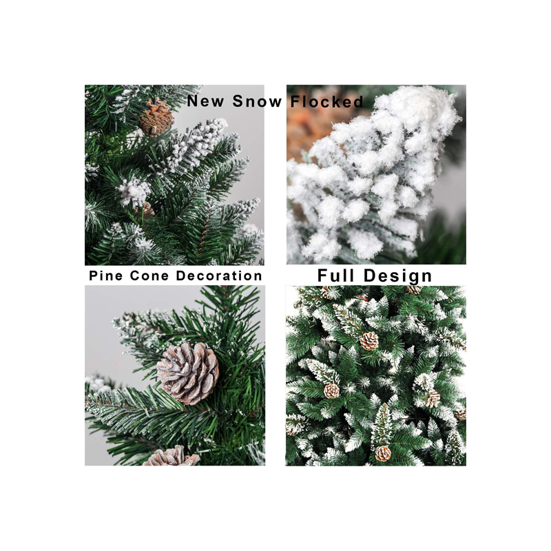 Árbol de Navidad con Luces Integradas y Soporte de Metal - Image 3