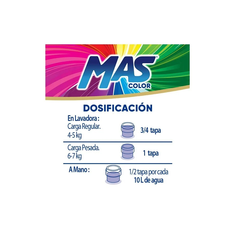 Detergente líquido MAS colores intensos 6.64 l - Image 2