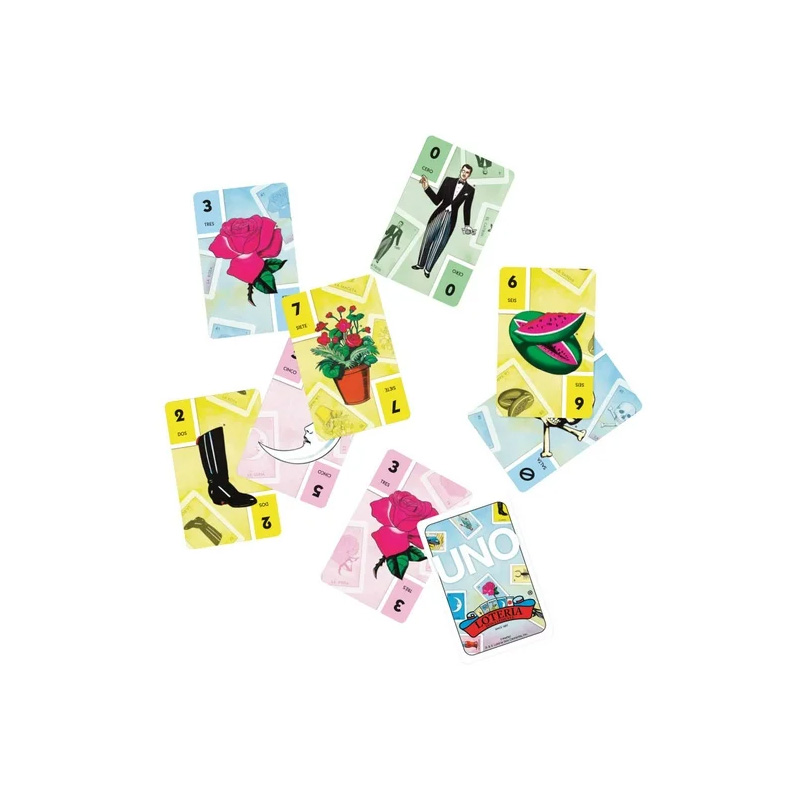 Juego de Cartas Mattel UNO Canvas Lotería - Image 2