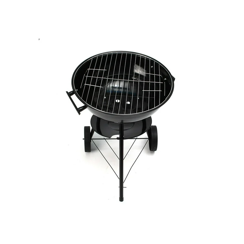Asador Al Carbon Aquila Circular Con Ruedas Rojo/Negro - Image 2