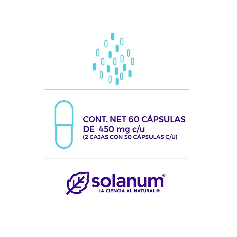 Probióticos Solanum 60 Cápsulas de 450 mg c/u - Image 3