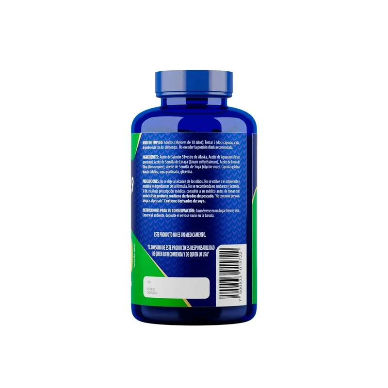 Suplemento Alimenticio Members Mark Omegas 3,6,9 Aceites de: Aguacate, Salmón, Linaza y Oliva 264 Cápsulas de 900 mg c/u - Image 3