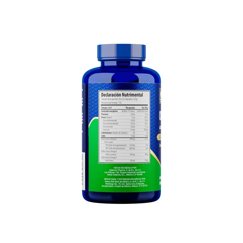 Suplemento Alimenticio Members Mark Omegas 3,6,9 Aceites de: Aguacate, Salmón, Linaza y Oliva 264 Cápsulas de 900 mg c/u - Image 2