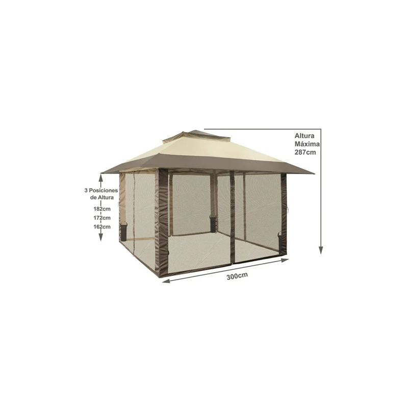 Toldo Instantáneo Members Mark Estilo Pagoda 3 x 3 m - Image 2