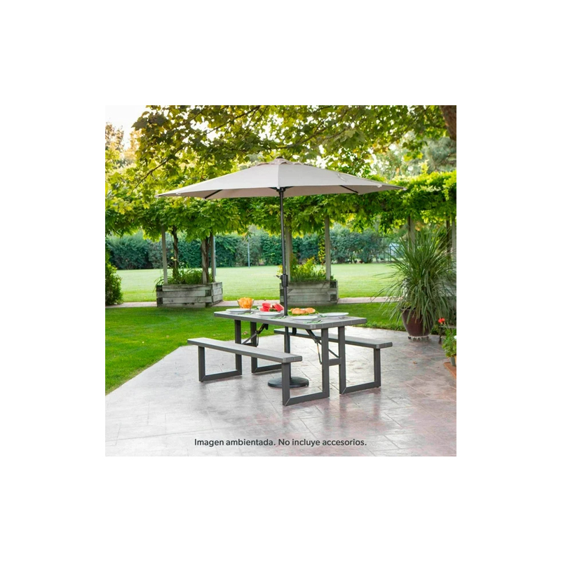 Mesa para Picnic Lifetime Plegable Tipo Madera - Image 2
