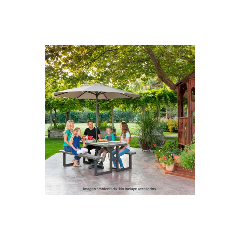 Mesa para Picnic Lifetime Plegable Tipo Madera - Image 3