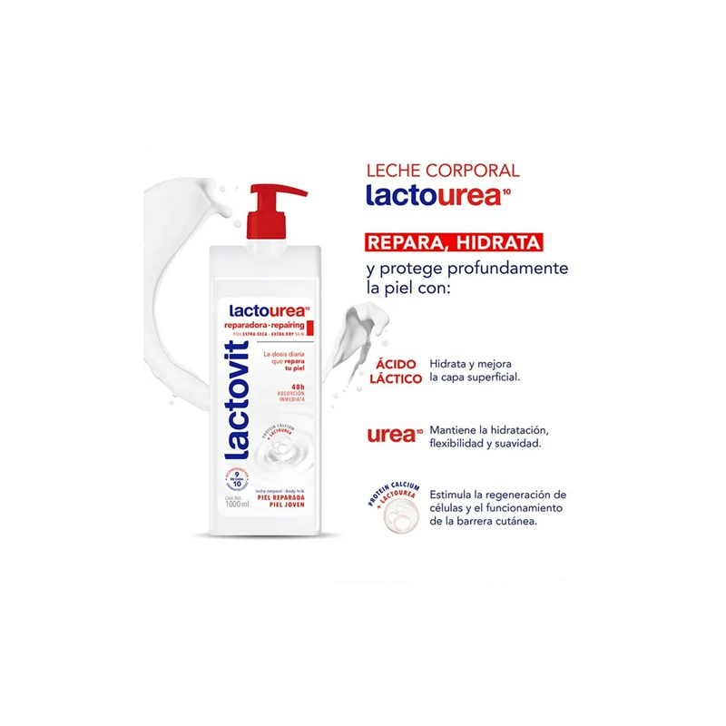 Jabón Líquido Corporal Lactovit Lactourea 3 pzas de 600 ml - Image 2