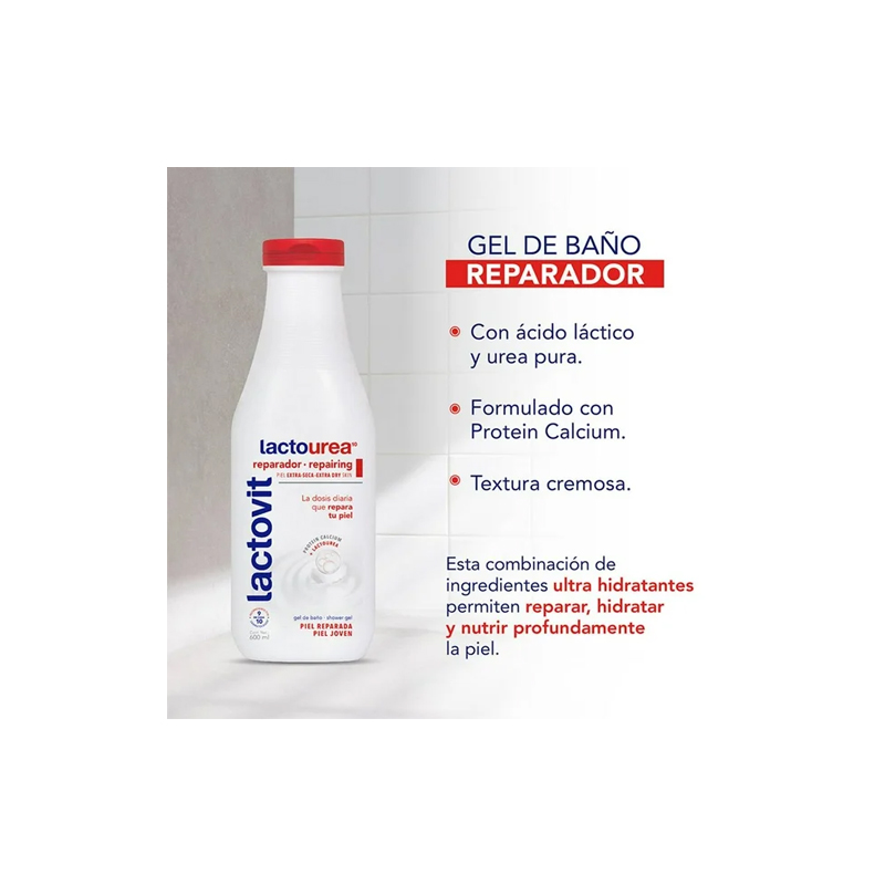Jabón Líquido Corporal Lactovit Lactourea 3 pzas de 600 ml - Image 3