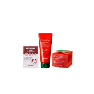 KIt Antimanchas TonyMoly Tomatox Mascarilla Detox 120 g + Tomatox Mascarilla Detox 80 g + Pimple Patch 24 pzas