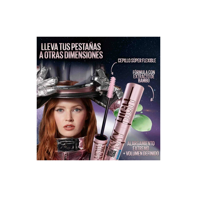 Máscara de Pestañas Maybelline Sky High Lash Sensational con 3 pzas de 6 ml - Image 3