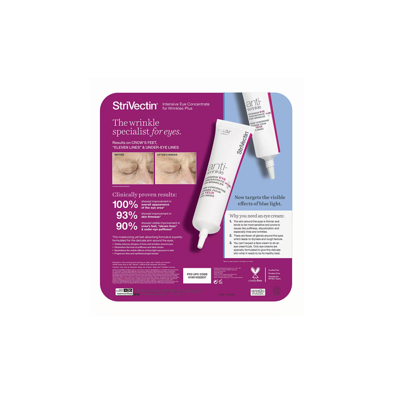 StriVectin Concentrado Antiarrugas Intensivo Plus para Ojos 2 pzas - Image 3