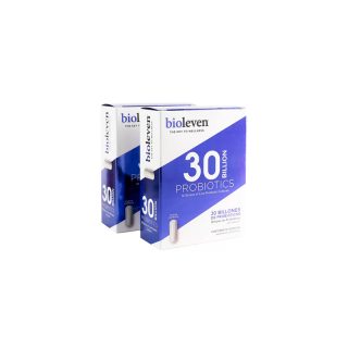 Bioleven Probióticos 30 Billones 2 Cajas de 30 Cápsulas c/u