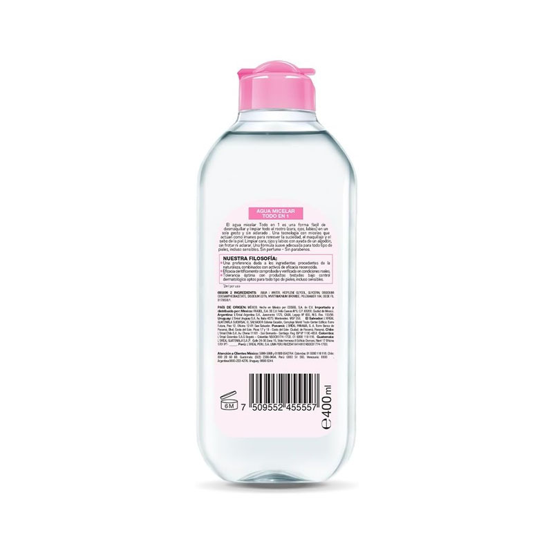 Garnier Skin Active Agua Micelar Desmaquillante Todo En 1 400 Ml - Image 2