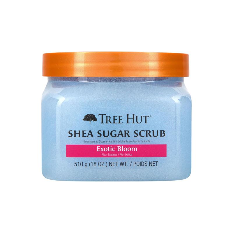 Exfoliante Corporal De Azúcar Natural Con Manteca De Karité Y Esencia De Flor Exótica