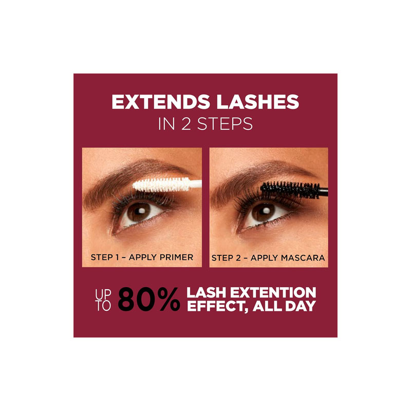Mascara Double Extend Beauty Tubes Lengthening 2 Step Black 17 Oz - Image 2
