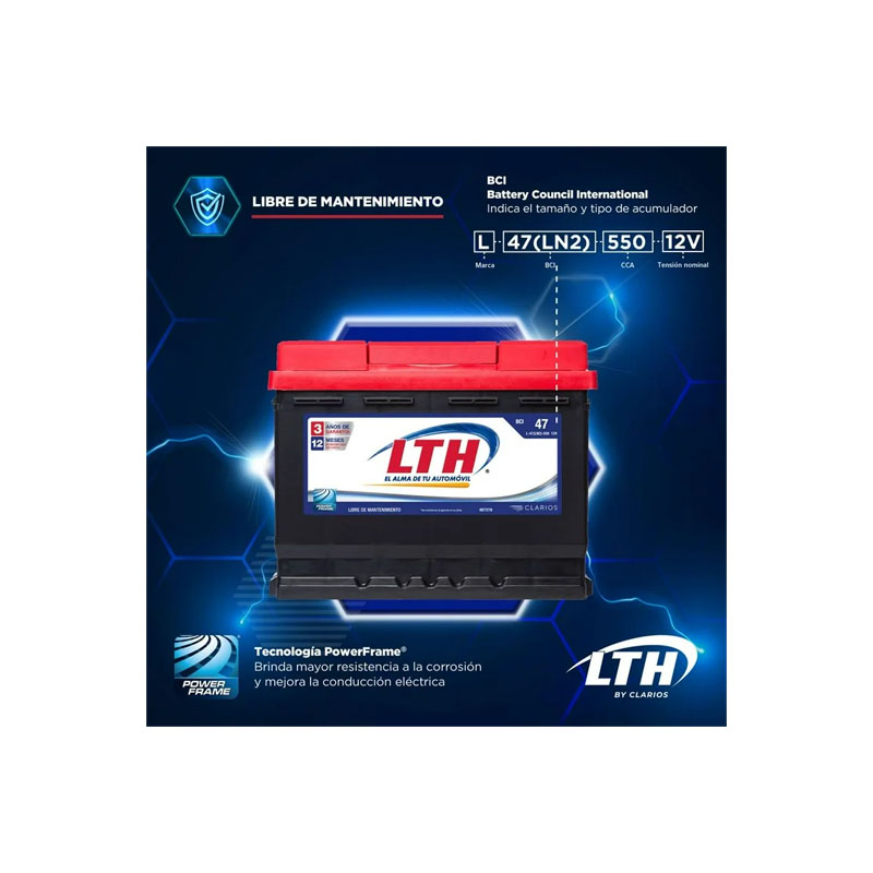 Batería para Auto LTH L 47(LN2)550 - Image 2