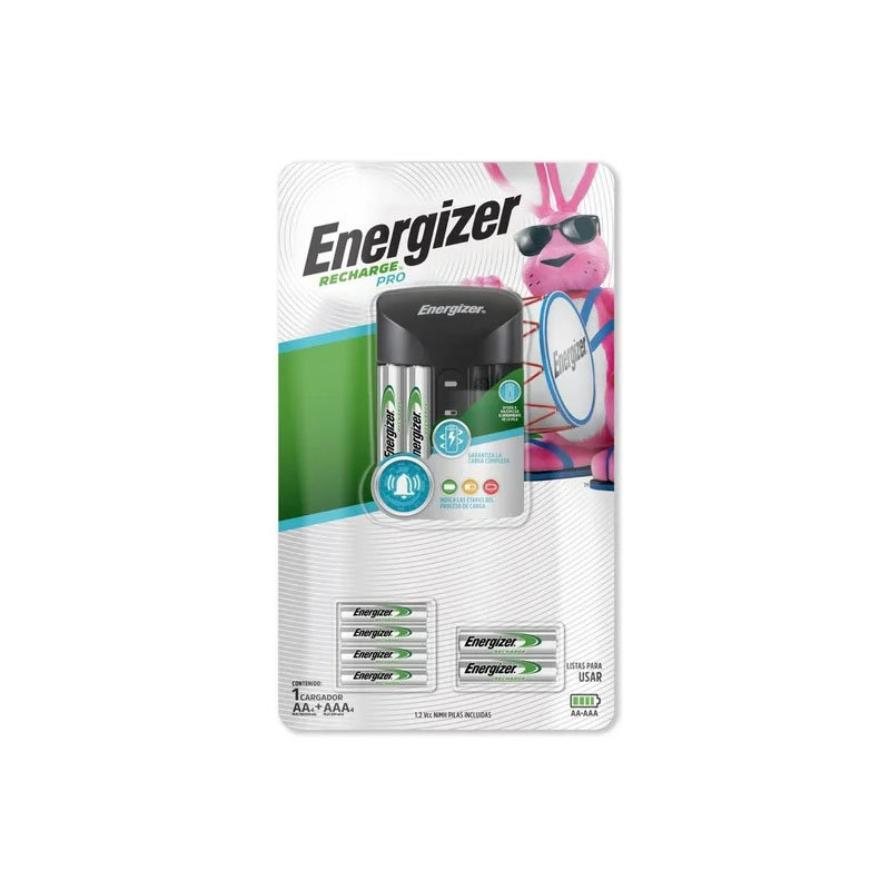 Cargador Energizer Recharge Pro y Baterías 4 pzas AA y 4 pzas AAA - Image 2