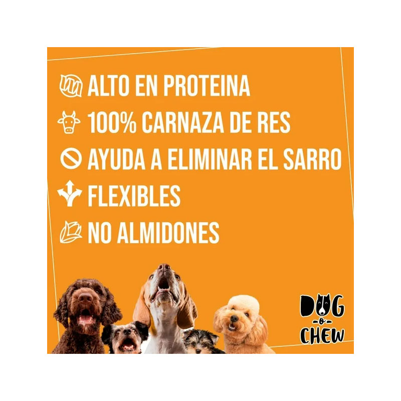Carnazas Dog O Chew Twist Flexible Cacahuate con Plátano 2 pack de 20 pzas - Image 2
