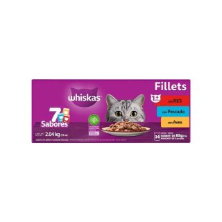 Alimento Húmedo para Gato Whiskas 24 Sobres de 85 g