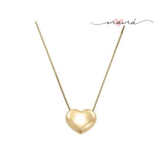 Colgante Con Dije de Corazón de Oro 14 K