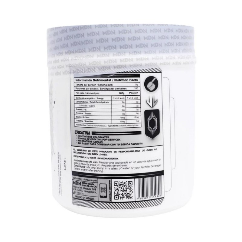 Creatina 500 Grs Sin Sabor MDN - Image 2