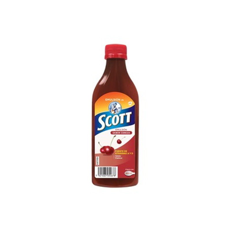 Emulsión Scott Multivitamínico Sabor Cereza